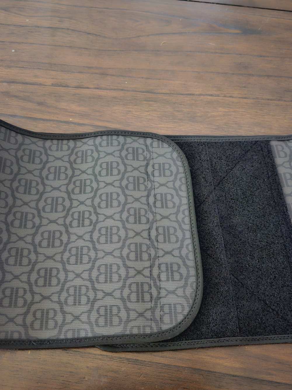 Belly Bandit Black Gray Logo-Patterned Abdominal Support Wrap